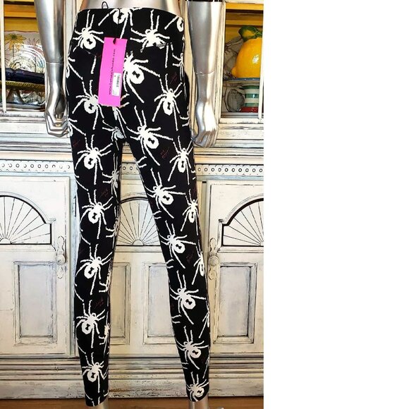 Betsey Johnson LTD Black Widow Spider Dress Top Leggings Pants Set Size S Y2K - Picture 15 of 16